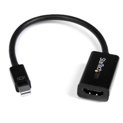 MDP2HD4KS StarTech.com Adaptateur actif Mini DisplayPort 1.2 vers HDMI 4K pour Utrabook / PC portable compatible Mini DP - M/F - Noir