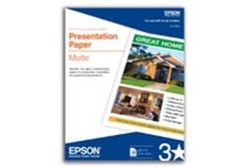 S041062 Epson Presentation Paper Matte - 8.5" x 11" - 100 Sheets papier jet d'encre