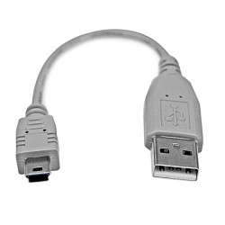USB2HABM6IN StarTech.com Câble Mini USB 2.0 15 cm - USB A vers mini USB B