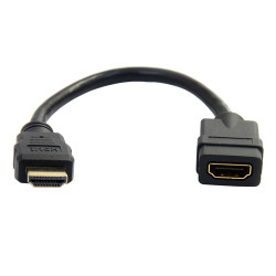 HDMIEXTAA6IN StarTech.com Rallonge HDMI 15,2cm - Câble HDMI Court M/F - Rallonge de Câble HDMI 4K - Économiseur de Port HDMI UHD 4K30Hz M/F - HDMI 1.4 Haut Débit - 28AWG - Rallonge de Cordon HDMI