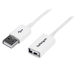 USBEXTPAA1MW Startech.com câble rallonge usb 1m - cable usb 2.0 a-a mâle / femelle - blanc