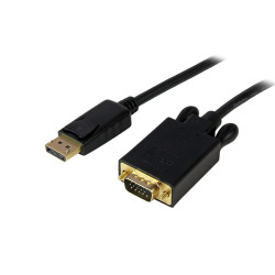 DP2VGAMM15B Startech.com adaptateur displayport vers vga - câble display port mâle vga mâle 1920x1200 - noir 4,5m