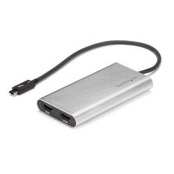 TB32HD24K60 Startech.com adaptateur thunderbolt 3 vers double hdmi - compatible windows et mac - 4k 60 hz