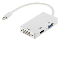 3N1MDP2HVD-AX Axiom mini displayport vga + hdmi + dvi blanc