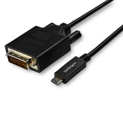 CDP2DVI3MBNL Startech.com câble usb-c vers dvi de 3m - adaptateur vidéo 1080p (single link) usb type-c (dp alt mode hbr2) vers dvi-digital - fonctionne avec tb3 - pc portable vers écran dvi