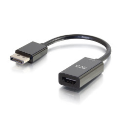 54431 C2g 20 cm convertisseur adaptateur passif displayport™ mâle vers hdmi® femelle - 4k 30 hz