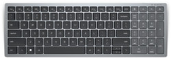 KB740-GY-R-US Dell kb740 clavier rf sans fil + bluetooth anglais gris, noir