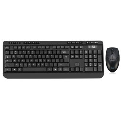 Adesso WKB-1320CB keyboard Mouse included RF Wireless QWERTY Black