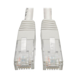 Tripp Lite N200-025-WH Cat6 Gigabit Molded (UTP) Ethernet Cable (RJ45 M/M), PoE, White, 25 ft. (7.62 m)