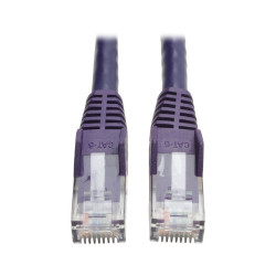 Tripp Lite N201-010-PU Cat6 Gigabit Snagless Molded (UTP) Ethernet Cable (RJ45 M/M), PoE, Purple, 10 ft. (3.05 m)