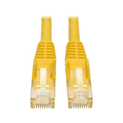 Tripp Lite N201-003-YW Cat6 Gigabit Snagless Molded (UTP) Ethernet Cable (RJ45 M/M), PoE, Yellow, 3 ft. (0.91 m)