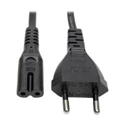 Tripp Lite P059-006 European Computer Power Cord, C7 to Schuko, 2.5A, 250V, 18 AWG, 6 ft. (1.83 m), Black