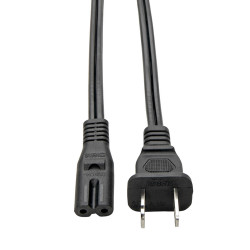 Tripp Lite Laptop / Notebook Power Cord Lead Cable, 10A (NEMA 1-15P to IEC-320-C7), 1.83 m (6-ft.)