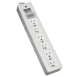 Tripp Lite NOT for Patient-Care Rooms - UL1363 Hospital-Grade Surge Protector with 6 Hospital-Grade Outlets, 15 ft. Cord, 1050 Joules