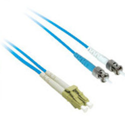 C2G 1m LC/ST Duplex 9/125 Single-Mode Fiber Patch fibre optic cable Blue
