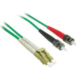 C2G 2m LC/ST Duplex 62.5/125 Multimode Fiber Patch Cable fibre optic cable Green