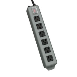 Tripp Lite UL24CB-15 surge protector Black, Grey 6 AC outlet(s) 120 V 4.572 m