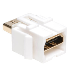 Tripp Lite P164-000-KJ-WH HDMI Keystone Wallplate Coupler, White (F/F)