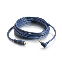 C2G 12ft Velocity Right Angled audio cable 3.6576 m RCA Blue