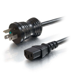 C2G 48000 power cable Black 7.5 m NEMA 5-15P C13 coupler