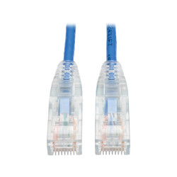 Tripp Lite N201-S02-BL Cat6 Gigabit Snagless Slim UTP Ethernet Cable (RJ45 M/M), PoE, Blue, 2 ft. (0.61 m)