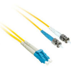 C2G 8m LC/ST Duplex 9/125 Single-Mode Fiber Patch Cable fibre optic cable Yellow