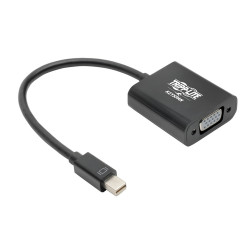 Tripp Lite P137-06N-VGAV2B Keyspan Mini DisplayPort to Active VGA Adapter, Video Converter, DP1.2, (M/F), Black, 6-in. (15.24 cm)