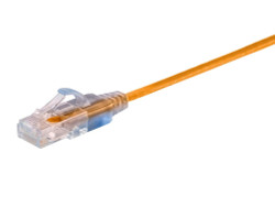 Monoprice 29464 networking cable Yellow 0.15 m Cat6a U/UTP (UTP)