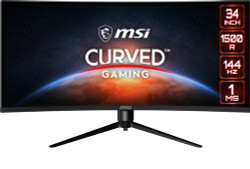 MSI Optix MAG342CQR 86.4 cm (34") 3440 x 1440 pixels UltraWide Quad HD LCD Black