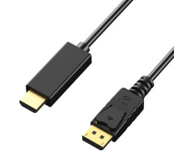Axiom DPMHDMIM06-AX câble vidéo et adaptateur 1,82 m DisplayPort HDMI Noir