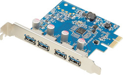 VisionTek 4 Port USB 3.0 x1 PCIe interface cards/adapter Internal USB 3.2 Gen 1 (3.1 Gen 1)