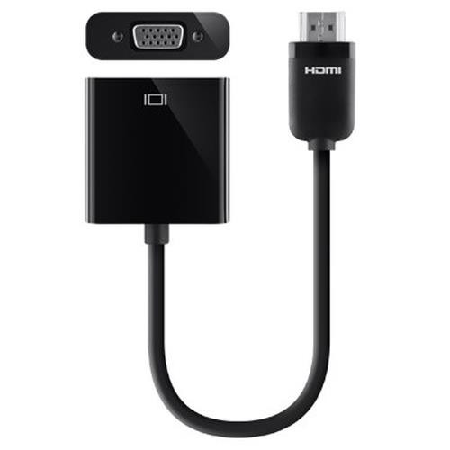 Belkin  câble vidéo et adaptateur HDMI VGA (D-Sub) Noir - F2CD058