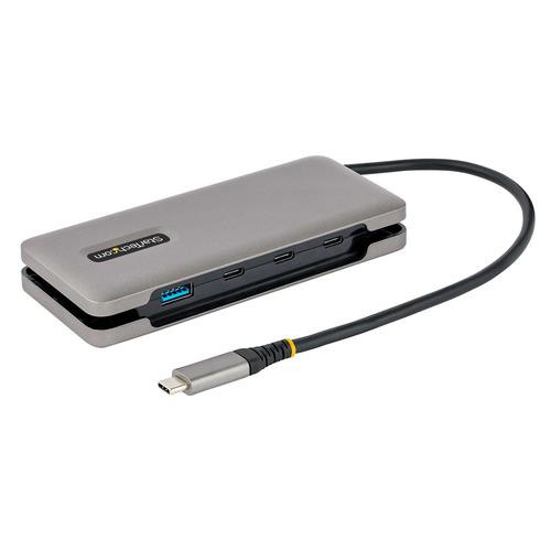 StarTech.com Hub USB-C à 4 Ports - 1x USB A et 3x USB C - Adaptateur Multiport USB 3.1 10Gbps - Alimentation par Bus - Hub USB Type-C avec Câble de 25 cm - Hub/Splitter USB-C vers USB-A Portable - HB31CM1A3CB