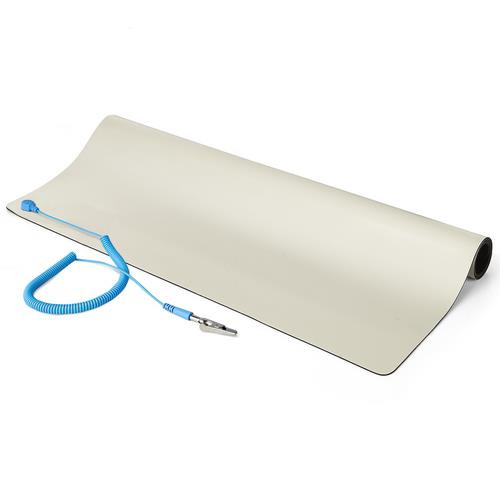StarTech.com Tapis Antistatique ESD - Tapis de Bureau ESD Universel - Sous-couche pour Réparation d'Appareils Électroniques - Tapis de Travail avec Câble de Mise à la Terre Détachable, ANSI/ESD S 4.1, 60x120cm - LG-ANTI-STATIC-MAT StarTech.com Tapis Antistatique ESD - Tapis de Bureau ESD Universel - Sous-couche pour Réparation d'Appareils Électroniques - Tapis de Travail avec Câble de Mise à la Terre Détachable, ANSI/ESD S 4.1, 60x120cm - LG-ANTI-STATIC-MAT