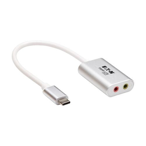 Tripp Lite  câble de téléphone portable Argent 0,2 m USB Type-C 2x 3.5mm - U437-002