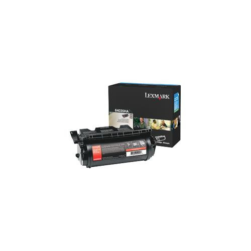 Lexmark T640, T642, T644 High Yield Print Cartridge Cartouche de toner Original Noir - 64035HA