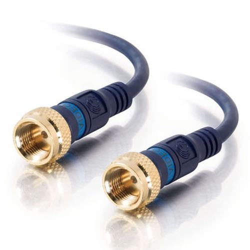 C2G Velocity Mini-Coax câble coaxial 0,914 m Type F Bleu - 27226