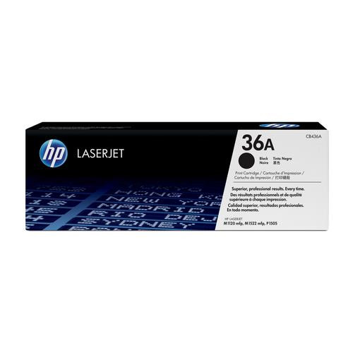 HP 36A toner LaserJet noir authentique - CB436A