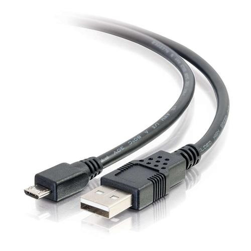 C2G 0,9 m Câble USB 2.0 A vers Micro-B mâle vers mâle - Noir - 27364