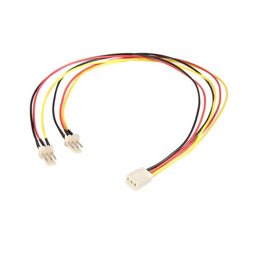 StarTech.com Câble d'alimentation en Y pour ventilateur Molex de 30 cm - Câble répartiteur 1x TX3 (F) vers 2x TX3 (M) - TX3SPLIT12