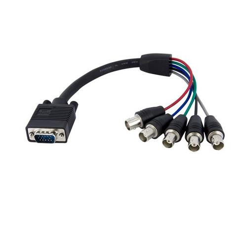 StarTech.com Câble d'écran coaxial VGA HD15 vers 5x BNC RGBHV de 30cm - M/F - VGABNCMF1