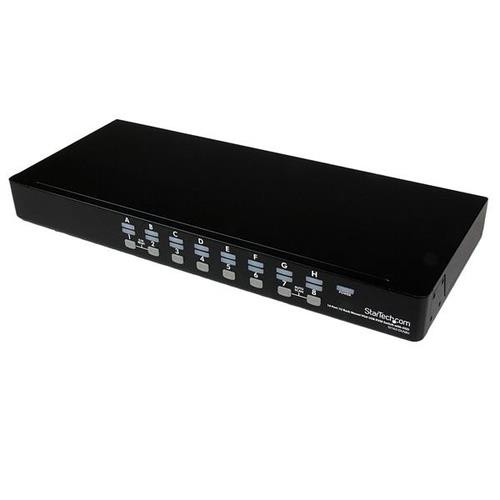 StarTech.com Switch KVM USB VGA à 16 ports avec OSD - Commutateur écran clavier souris à montage en rack 1U - SV1631DUSBU