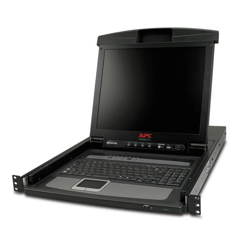 APC Console LCD pour rack 17" avec commutateur KVM analogique intégré 8 ports - Professionnels - AP5808