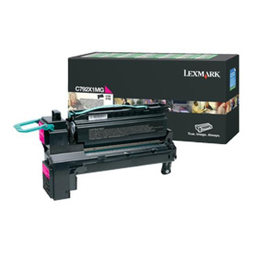Lexmark  Cartouche de toner 1 pièce(s) Original Magenta - C792X1MG Lexmark  Cartouche de toner 1 pièce(s) Original Magenta - C792X1MG