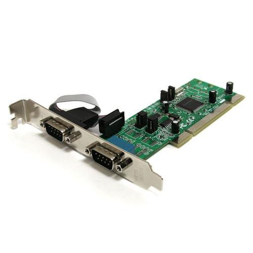 StarTech.com Carte PCI avec 2 Ports DB-9 RS422/485 - Adaptateur Série - UART 161050 - PCI2S4851050