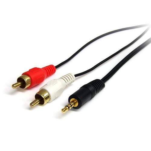 StarTech.com Câble audio stéréo de 1 m - Mâle 3,5 mm vers mâle 2 x RCA - MU3MMRCA