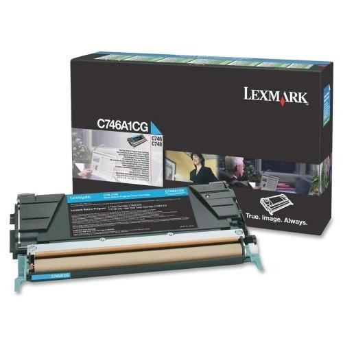 Lexmark  Cartouche de toner 1 pièce(s) Original Cyan - C746A1CG