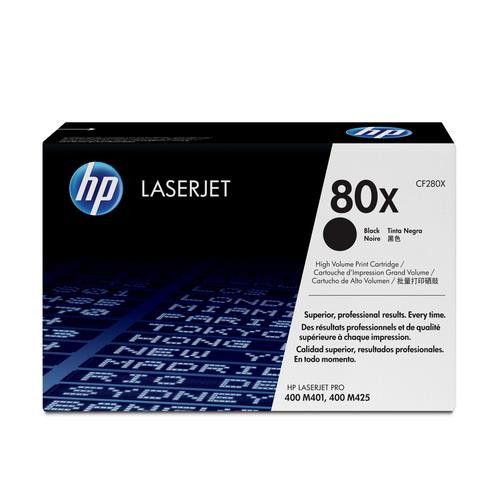HP 80X toner LaserJet noir grande capacité authentique - CF280X