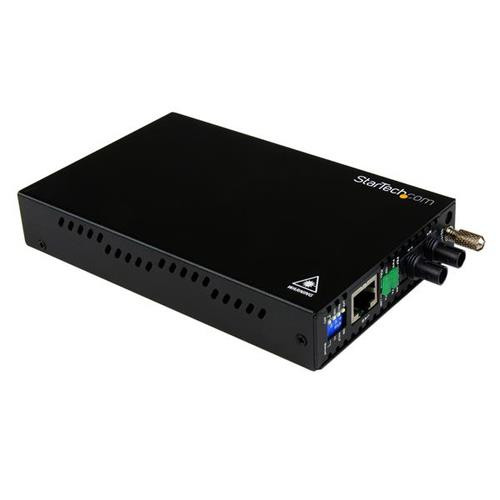 StarTech.com Convertisseur Ethernet sur Fibre Optique MultiMode ST - 10/100Mb/s - 2km - ET90110ST2