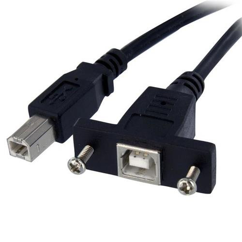 StarTech.com Câble USB Montage sur Panneau B Femelle vers B Mâle - 91 cm - USBPNLBFBM3